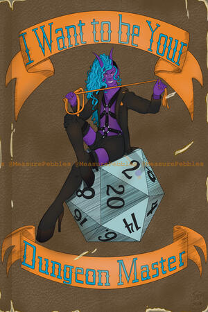 &quot;DM Poster&quot; An illustration meant to resemble an AD&amp;D book