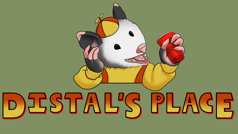 A commission for Distal of Distal's Place, for T-shirts and merch