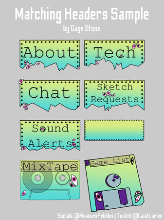 "Paper Eyes" The branding for my own Twitch channel