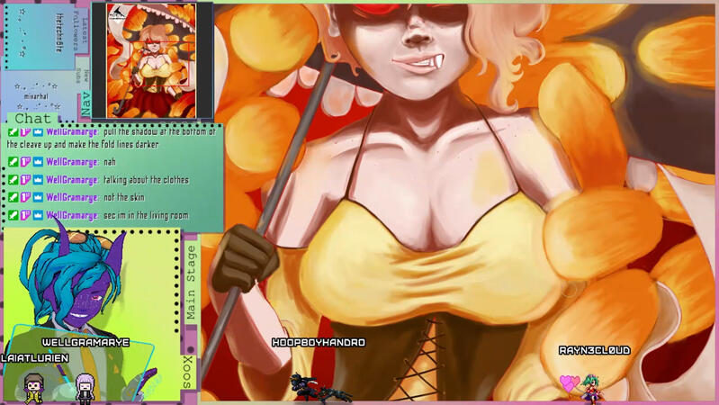 &quot;Art Show&quot; personal Twitch overlay