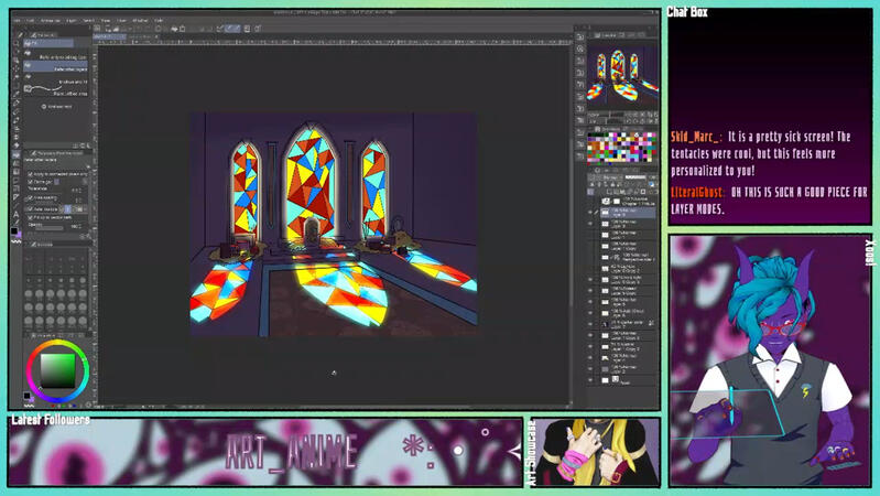 "Teaching" Personal Twitch overlay I used for teaching